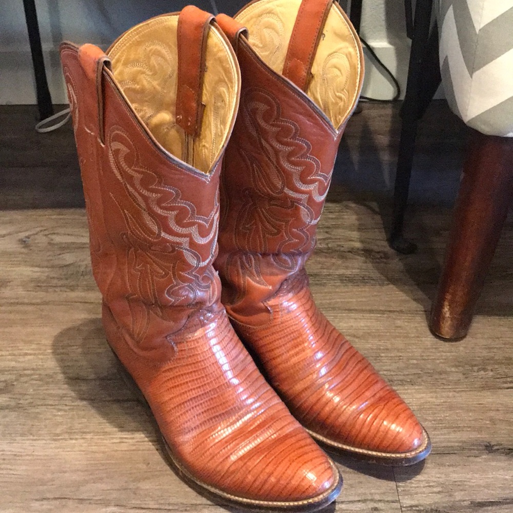 Justin boots #8303 lizard skin 8